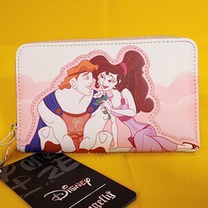 Loungefly Disney Hercules And Meg 25th Anniversary Zip Around Wallet NEW